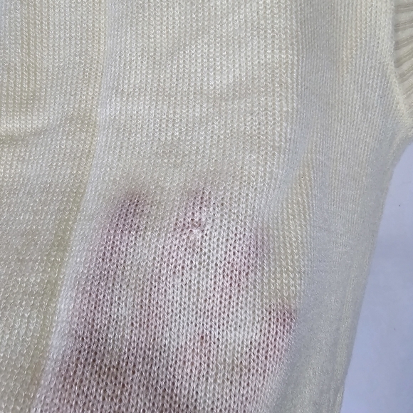 Vintage 80s Lightweight Cable Knit Butter Yellow Sweater Vest - Picture 4 of 5